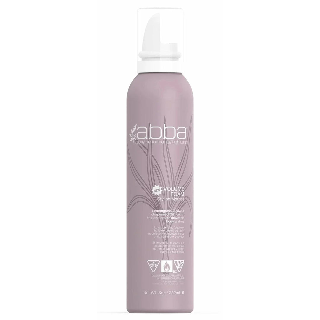 Abba Pure Style Volume Foam Styling Mousse, 8 oz