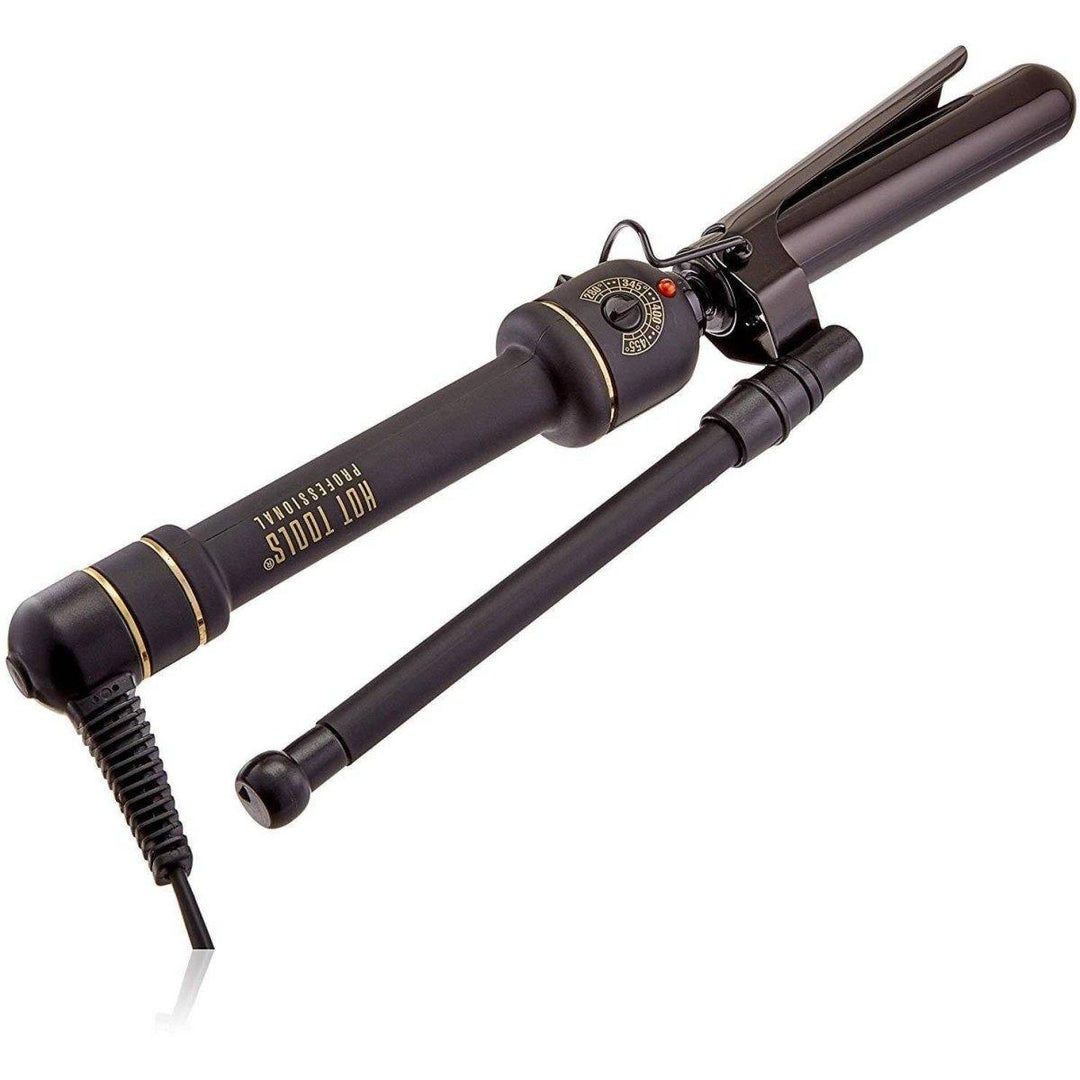 Hot Tools Prof 1 Inch Black Gold Extra-Long Barrel Marcel Curling Iron/Wand Model No. HT1108BG