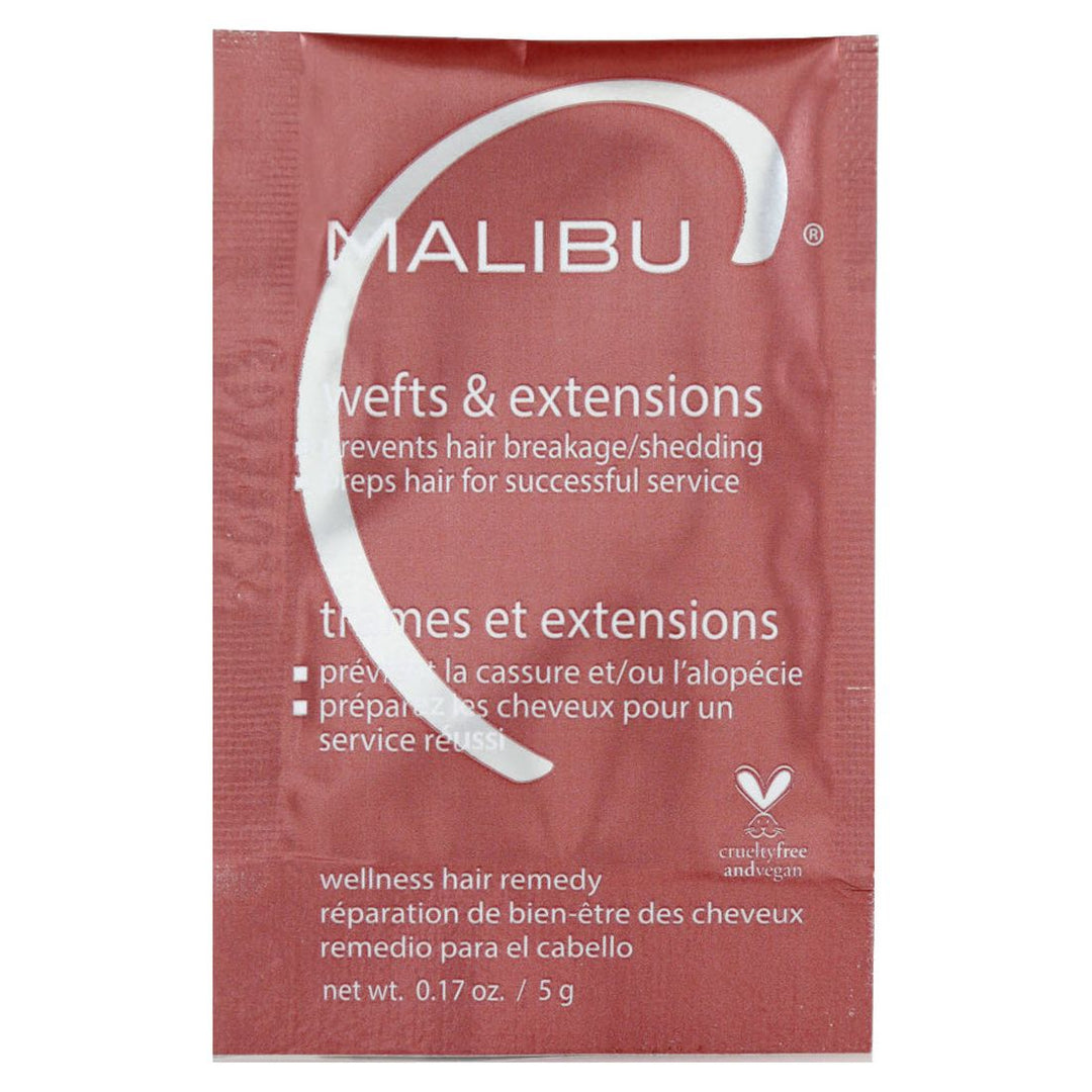 Malibu C Wefts & Extensions Wellness Hair Remedy Treatment 0.17 oz