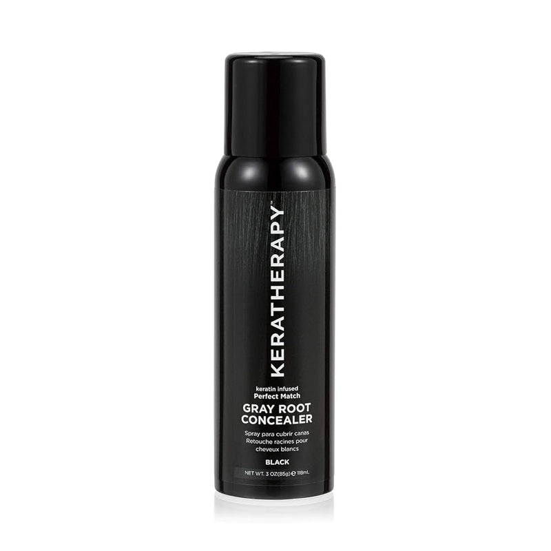 Keratherapy Perfect Match Gray Root Concealer - Black 3 oz