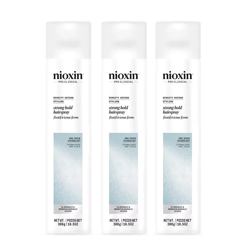 NIOXIN 3D Styling Strong Hold Hairspray - NIO SPRAY, 10.6 oz (Pack of 3)