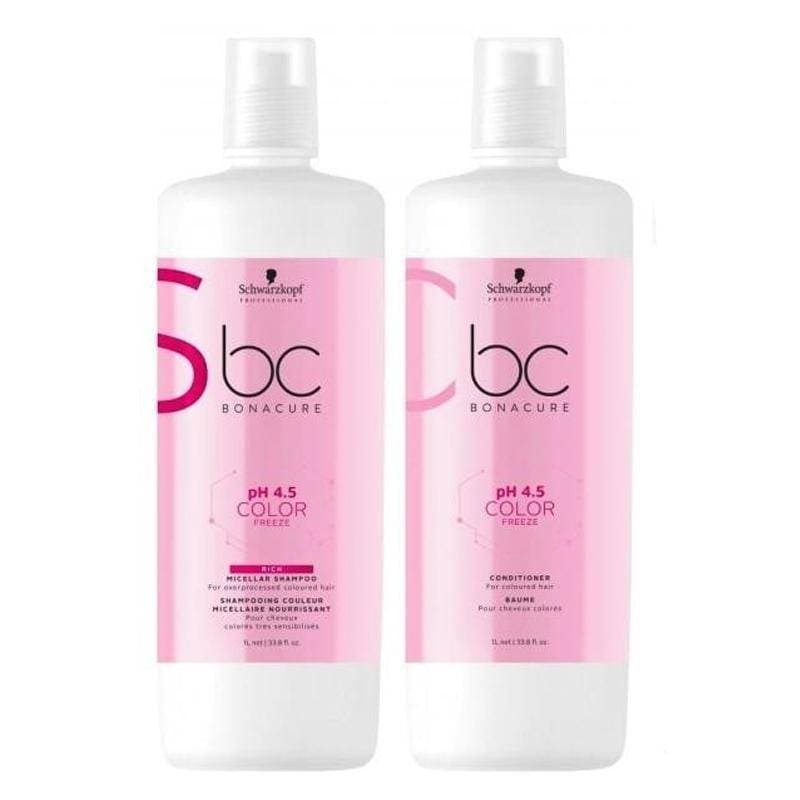 Schwarzkopf BC Bonacure COLOR FREEZE Shampoo & Conditioner 33.8oz Duo