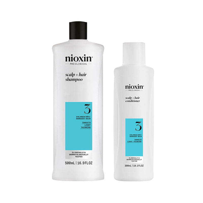 Nioxin System 3 Cleanser 16.9oz and Scalp Therapy 10.1oz Duo