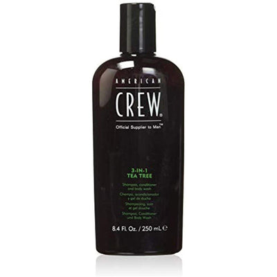 AMERICAN CREW 3-in-1 Tea Tree Shampoo Conditioner and Body Wash, 8.4 Fl Oz-The Warehouse Salon