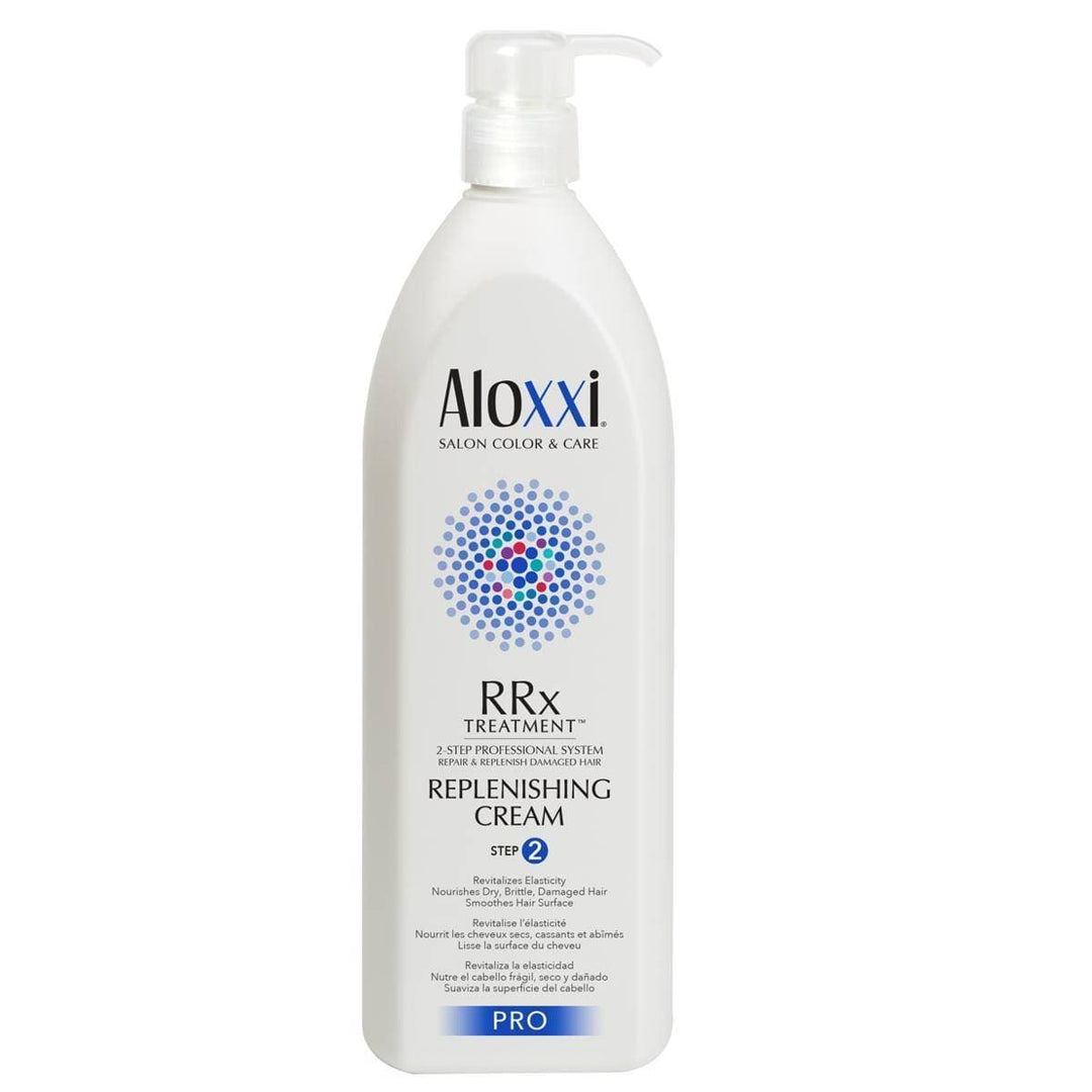 Aloxxi Hair Replenishing Cream RRx Treatment Step 2 Repair Damaged Hair 33.8 Fl.oz.-The Warehouse Salon
