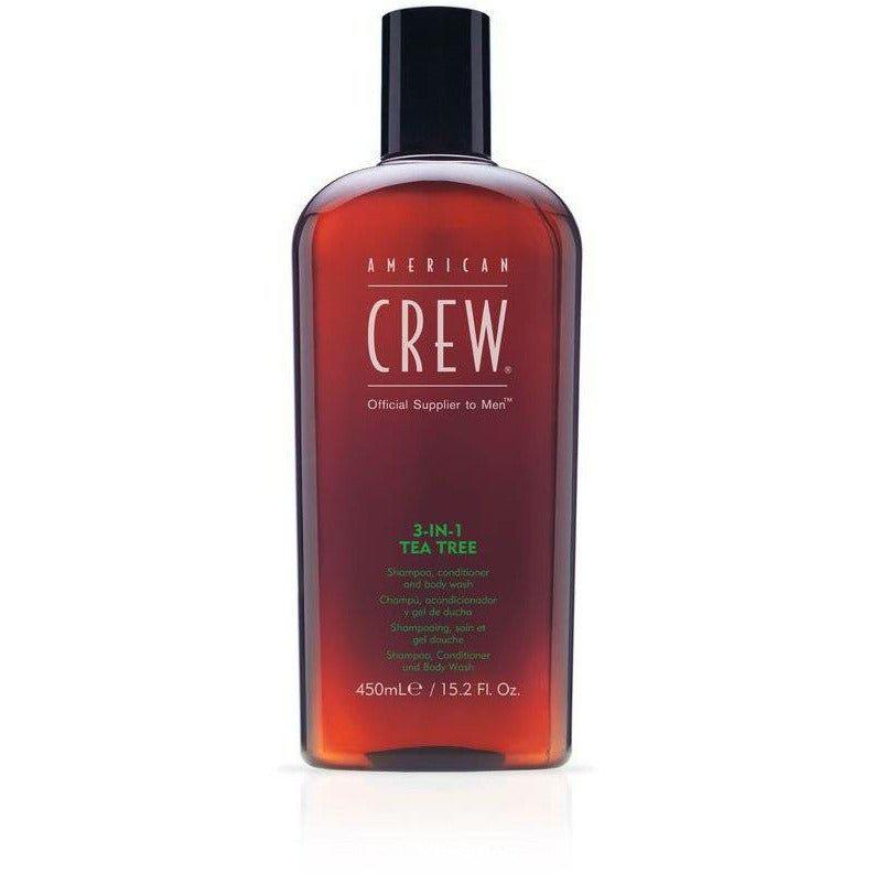 American Crew 3-In-1 Tea Tree Shampoo, Conditioner & Body Wash 15.2oz-The Warehouse Salon