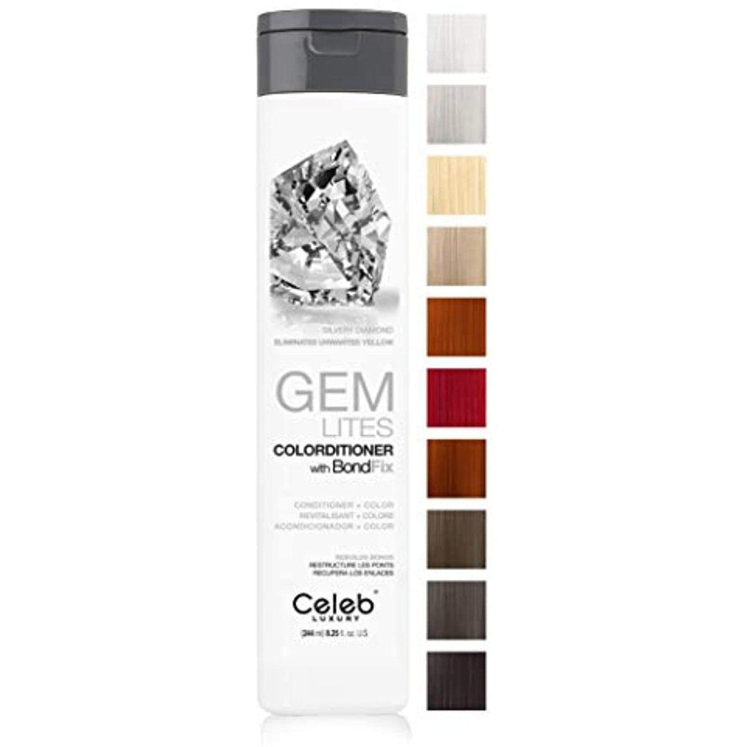 Celeb Luxury GEM LITES Color Conditioner, Silvery Diamond, 8.25 fl.oz.-The Warehouse Salon