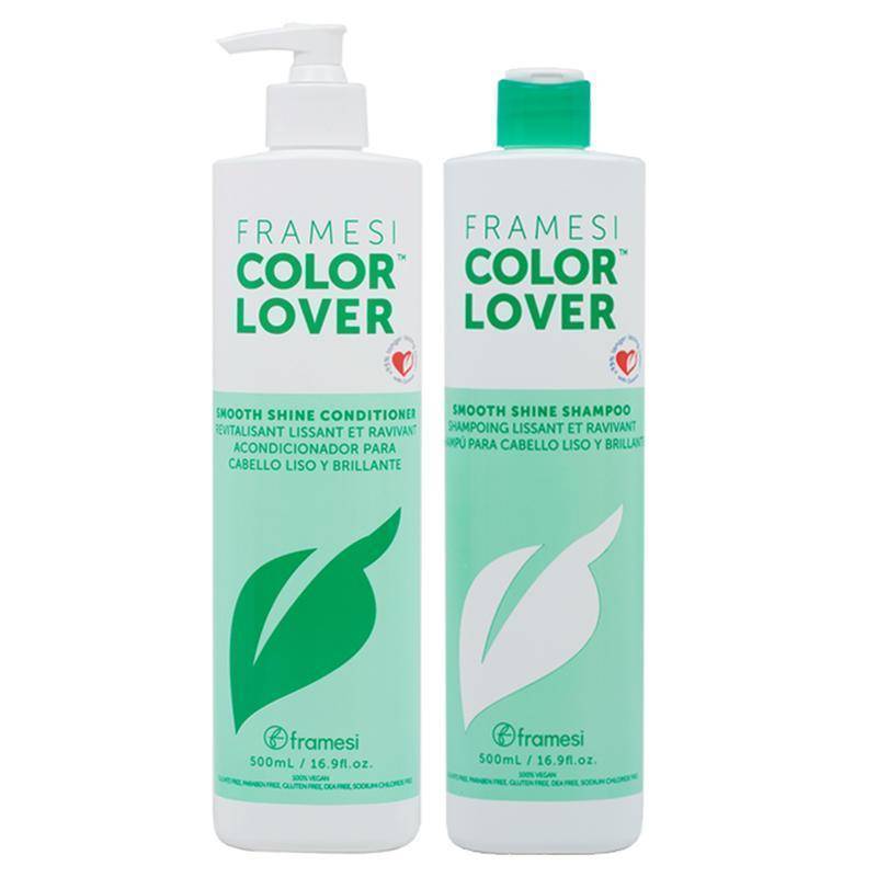 FRAMESI Color Lover Smooth Shine Shampoo & Conditioner 16.9 oz DUO-The Warehouse Salon