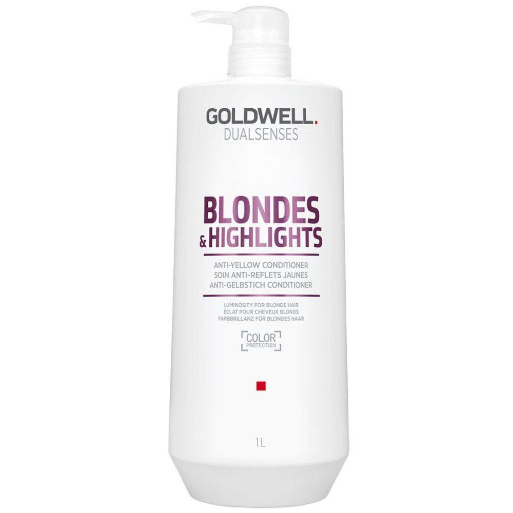 Goldwell DualSenses Blonde & Highlights Anti-Yellow Conditioner-The Warehouse Salon