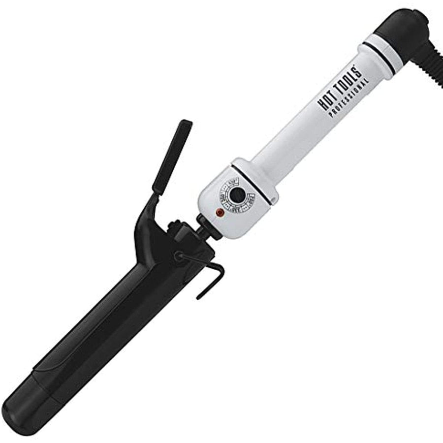 Hot Tools HTBW45 Spring Curling Iron, Black/White, 1 1/4 Inches-The Warehouse Salon
