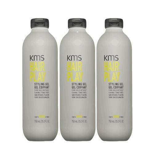 KMS HairPlay Styling Gel Firm Hold 25.3 oz (Pack of 3)-The Warehouse Salon