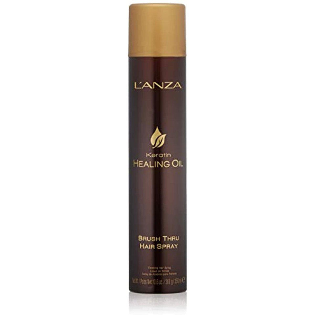 L'Anza Keratin Healing Oil Brush Thru Hairspray 10.6 oz-The Warehouse Salon