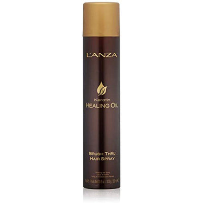 L'Anza Keratin Healing Oil Brush Thru Hairspray 10.6 oz-The Warehouse Salon