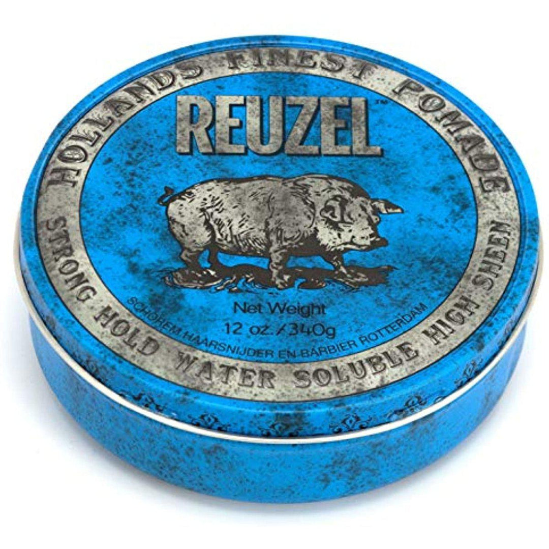 Reuzel Blue Strong Hold High Sheen, 12oz-The Warehouse Salon