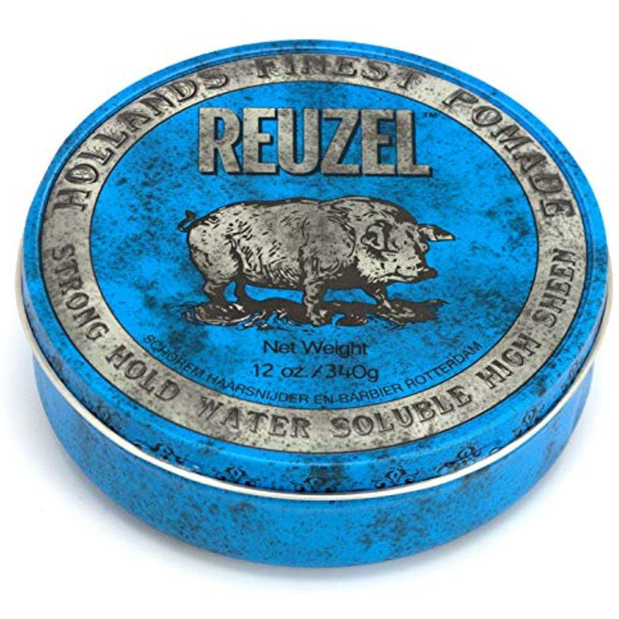 Reuzel Blue Strong Hold High Sheen, 12oz-The Warehouse Salon
