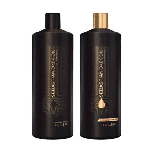 Sebastian Dark Oil Lightweight Shampoo & Conditioner 33.8 oz/Liter Duo-The Warehouse Salon