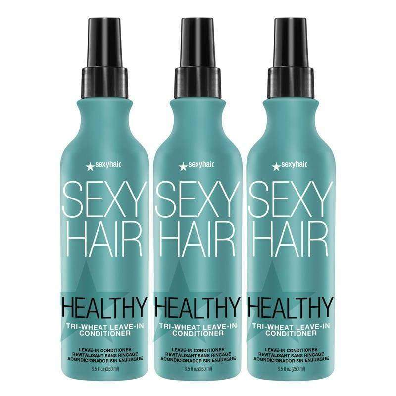 Sexy Hair Healthy Sexy Hair Tri-Wheat Leave In Conditioner - 8.5oz (Pack of 3)-The Warehouse Salon