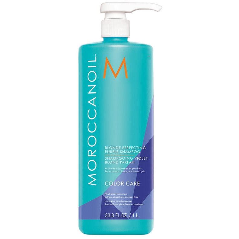 Moroccanoil Blonde Perfecting Purple Shampoo-The Warehouse Salon